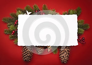 Art Christmas greeting card