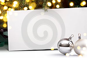 Art Christmas invitation background