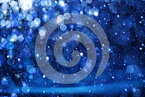 Art Christmas Lights on blue background