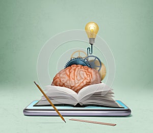 Online education, new idea. Concept