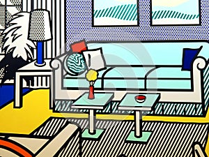 Art collection of the museum Museu Colecao Berardo in Lisbon - Roy Lichtenstein