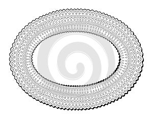 Art for coloring book with isolated ellipse label