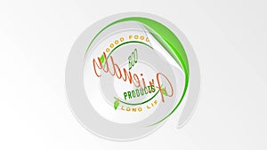 Art concept graphic for natural food products