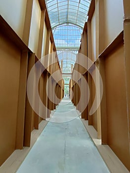 Art corridor in crystal palace