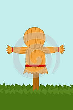 Scarecrow cartoon illustration