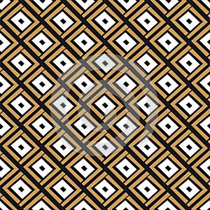 Art deco abstract seamless pattern. Vector vintage background