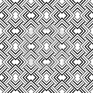 Art deco angular lines vector background pattern design