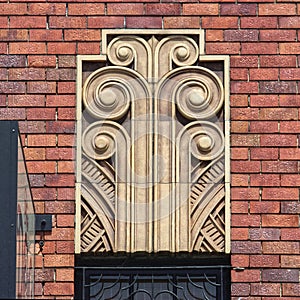 Art Deco architectural feature