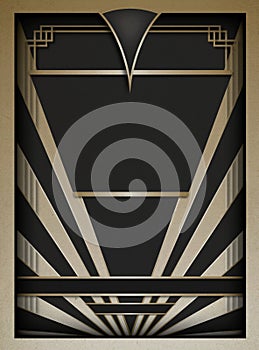 Art Deco Background and Frame