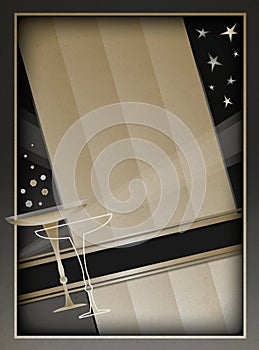 Art Deco Background and Frame