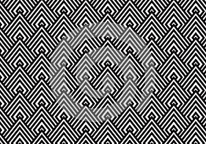 art deco black and white texture.geometric pattern background.