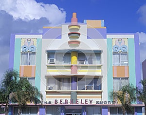 Art deco building in South Beach Miami, FL