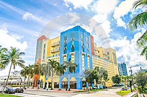 Art deco buildings in Miami