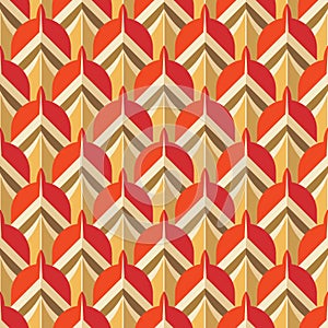 Art Deco decorative seamless pattern. Abstract Art Nouveau geometric background design. Artistic vector illustration.