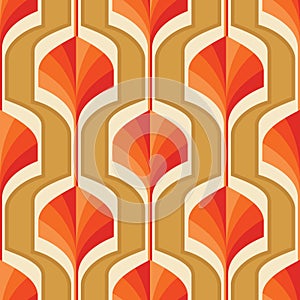 Art Deco decorative seamless pattern. Abstract Art Nouveau geometric background design. Artistic vector illustration.