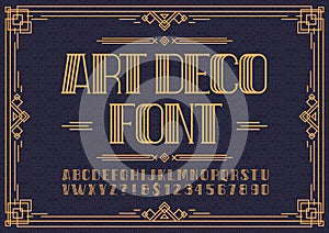 Art deco font