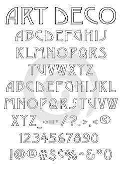 Art Deco font