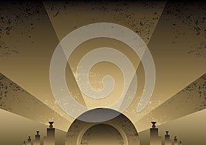 Art Deco Futurist style background design