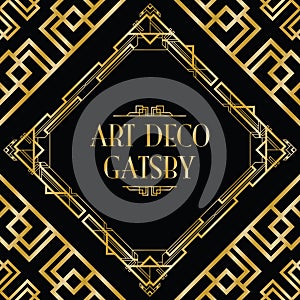 Art deco gatsby style