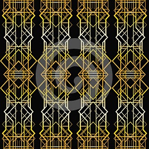 Art deco geometric pattern