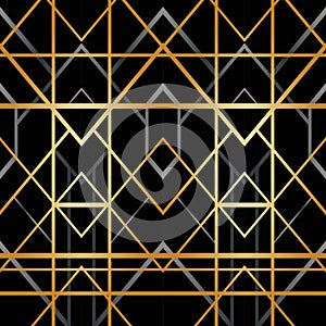 Art deco geometric pattern