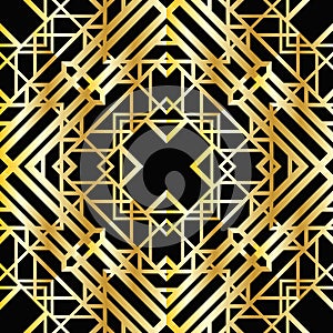 Art deco geometric pattern