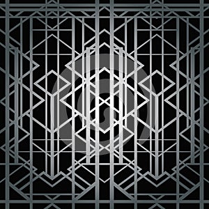 Art deco geometric pattern photo