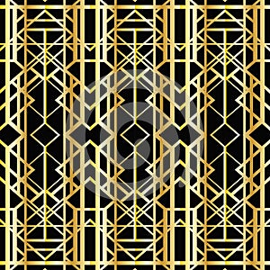 Art deco geometric pattern