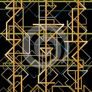 Art deco geometric pattern