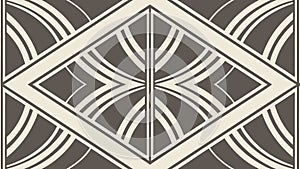 Art Deco Geometric Pattern, Retro Architectural Vector, vector design Generative AI