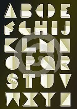 art deco inspired alphabet photo