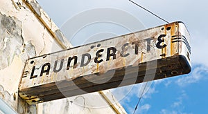 Art Deco Launderette Sign