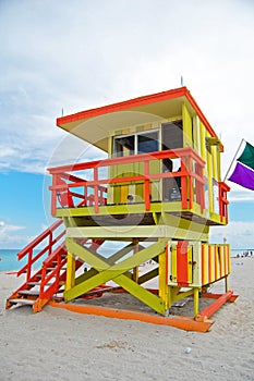 Art deco lifeguard tower