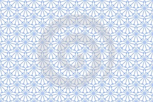 Art Deco Motif in Seamless Decorative Geometric Light Blue Pattern