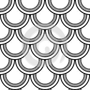 Art Deco motif in seamless decorative geometric pattern