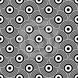 Art Deco motif in seamless geometric pattern