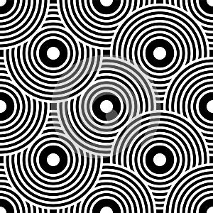 Art Deco motif in seamless geometric pattern