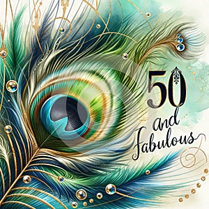 Art Deco Peacock Feather: 50 and Fabulous