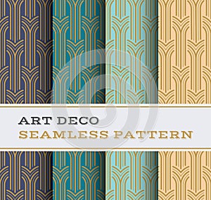Art Deco seamless pattern 05 photo