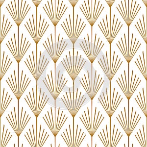 Art Deco Seamless Vector Pattern Copper