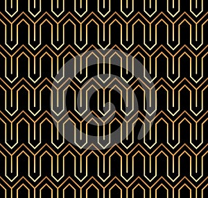 Art Deco seamless vintage wallpaper pattern