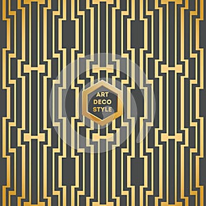 Art Deco seamless vintage wallpaper pattern