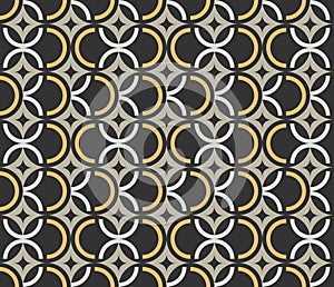 Art Deco seamless vintage wallpaper pattern