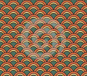 Art Deco seamless vintage wallpaper pattern