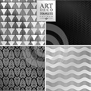 Art Deco seamless vintage wallpaper pattern