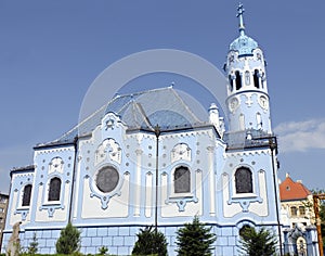 The art-deco St. Elisabeth (Blue) church in Bratislava