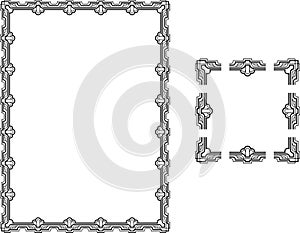 Art Deco Style border frame