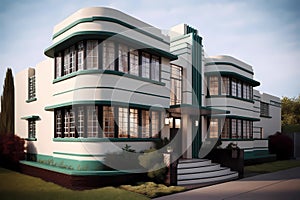 Art Deco Style House (Generative AI)