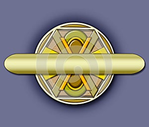 Art-deco tile design w/mortise