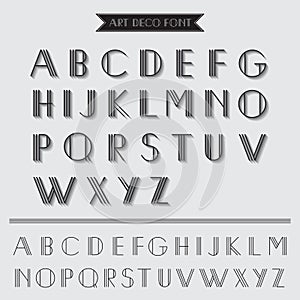 Art Deco Type Font